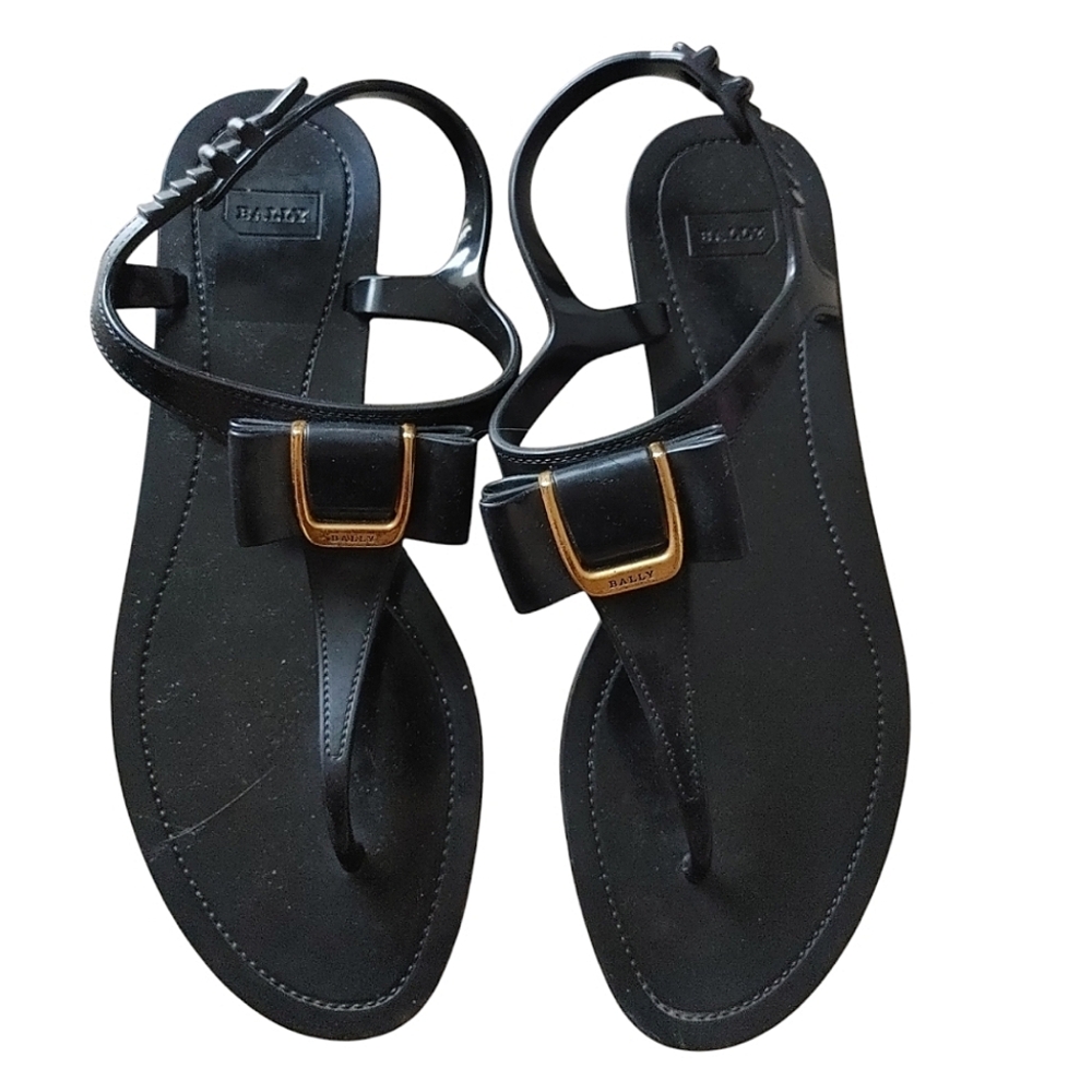 Bally Switzerland Jelly Black Sandals